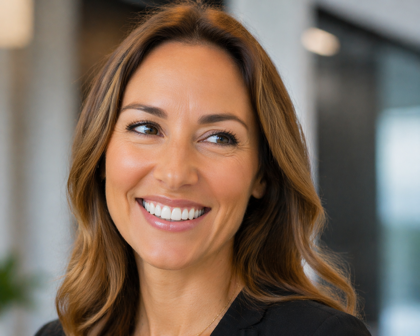 Close-up of a patient’s bright, confident smile — the outcome patients searching for a Detroit dentist are hoping to achieve