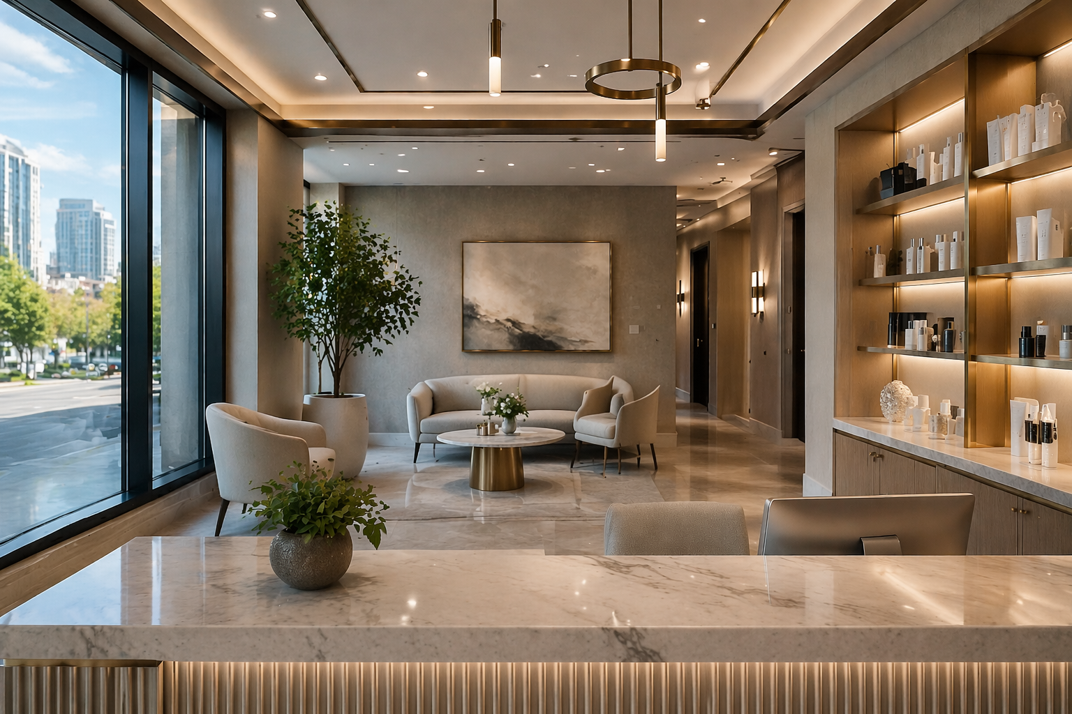 Detroit homeowner checking HVAC repair estimate on phone next to non-running furnace in unfinished basement