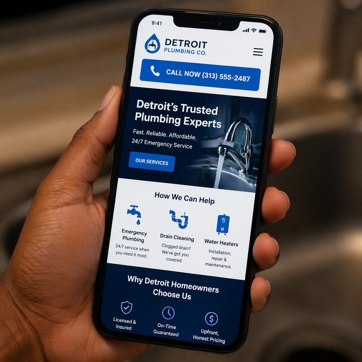 Modern restaurant website displayed on laptop showing clean menu design with food photography and navigation