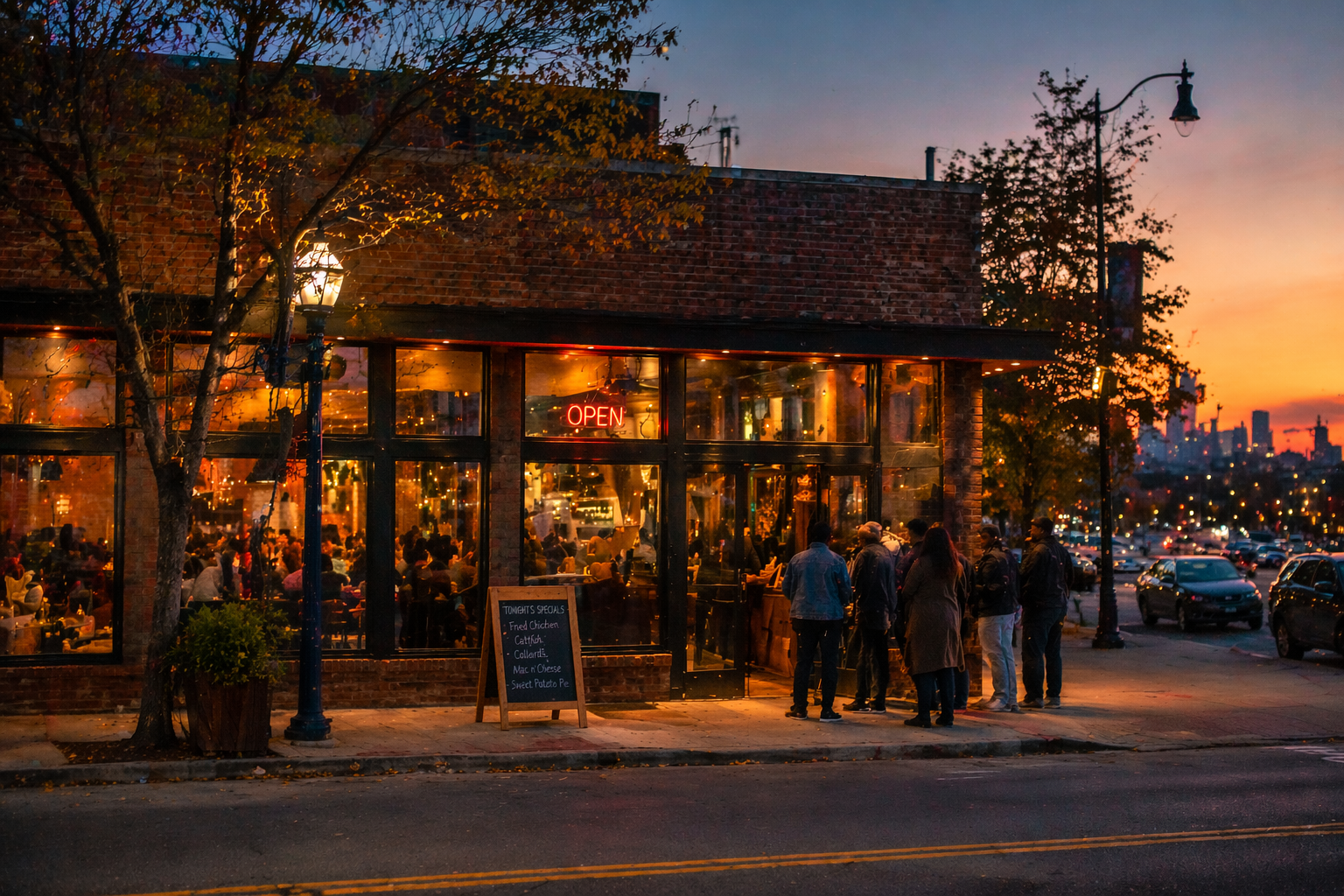 Before-and-after hair transformation at a Detroit salon — natural hair styled into a beautiful protective style, bright studio lighting