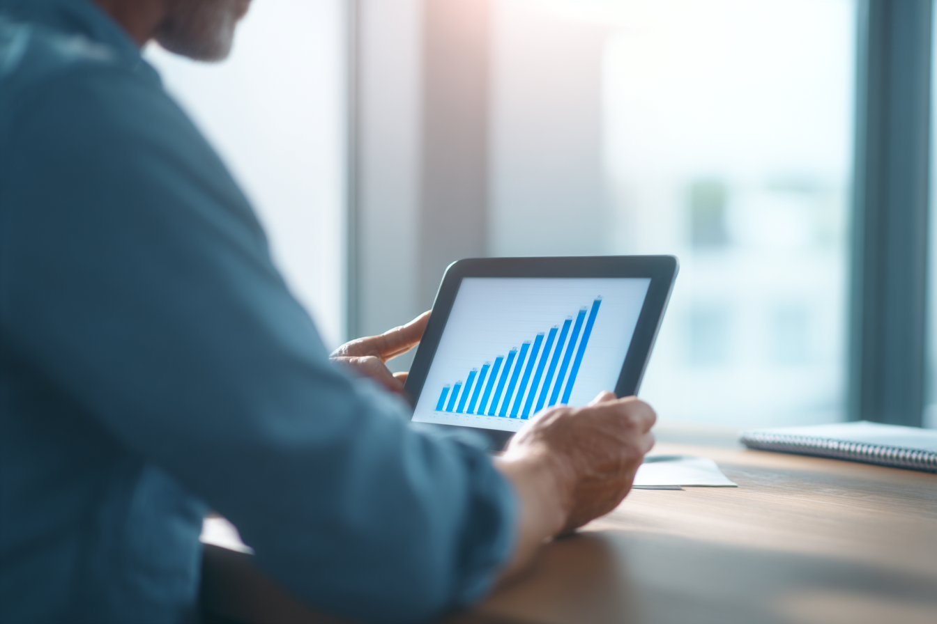 Analytics dashboard showing Google Business Profile performance insights