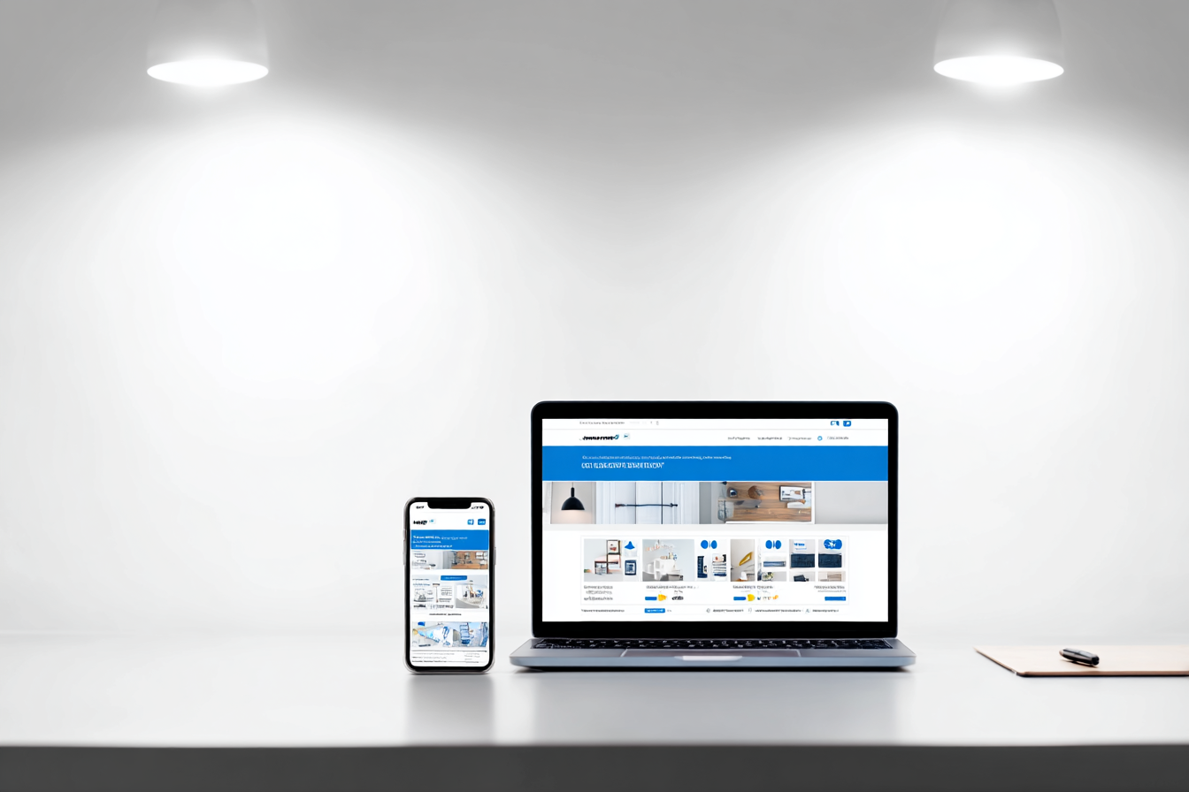 Website conversion optimization showing trust signals and CTA elements