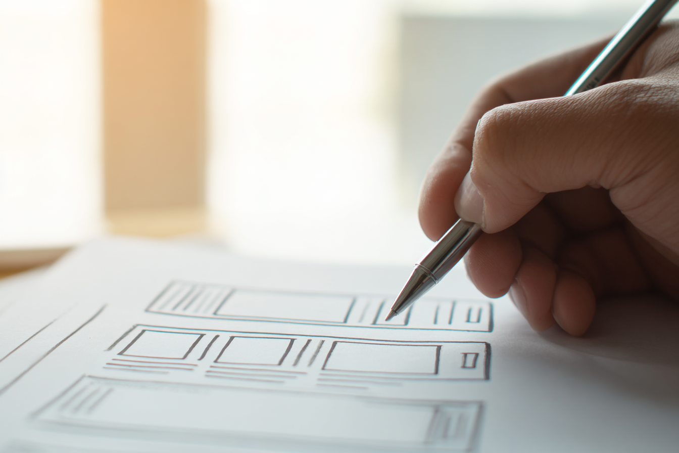 Detroit service business owner reviewing high-converting website analytics