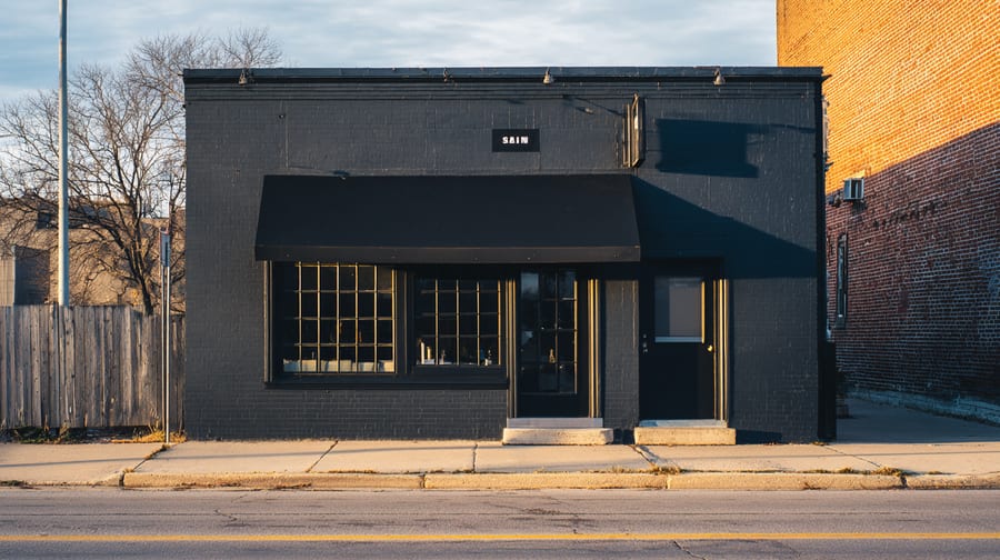 Luxe Beauty Studio storefront on Woodward Ave, Detroit